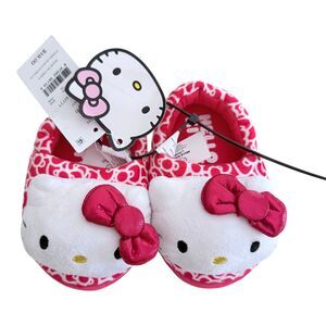 Kids Sanrio Hello Kitty Plush Kids Slippers Size 5/6